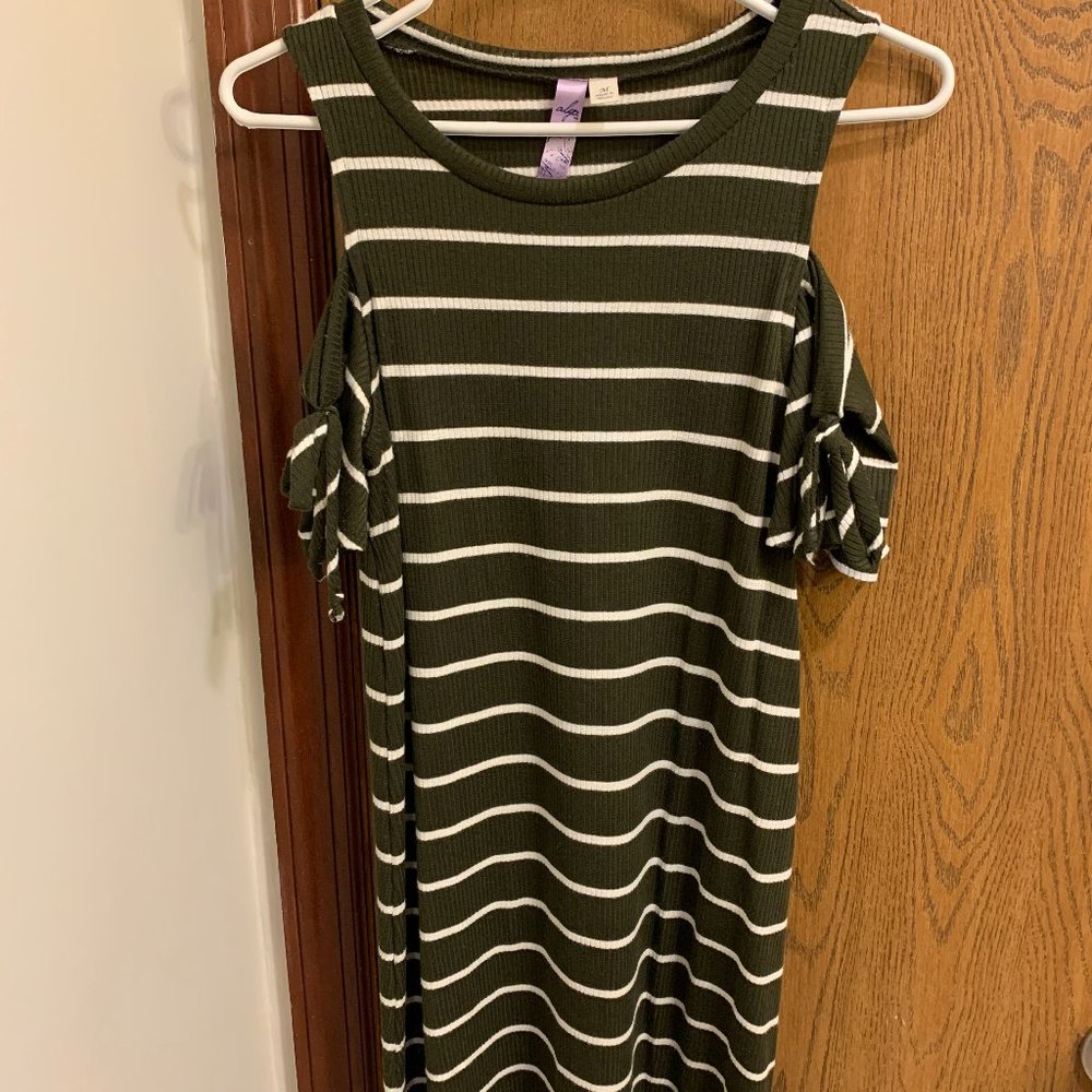 Green Striped Dress